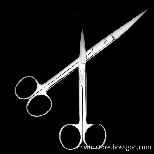 Medical Surgical Dental Stainless Steel Straight Scissors - 12.5cm